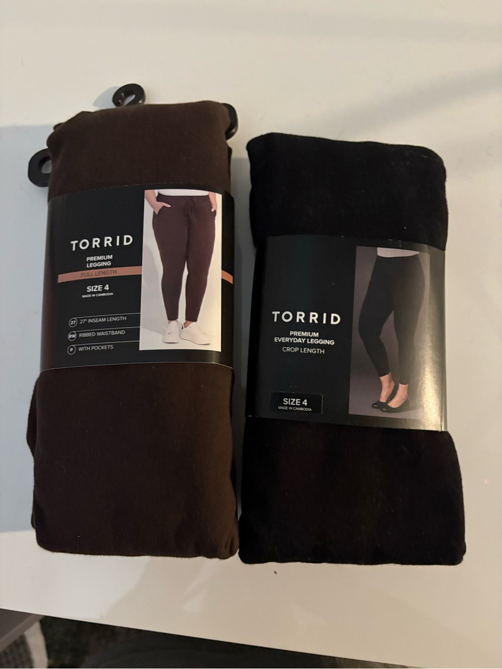2 pairs of Torrid leggings size 4 New